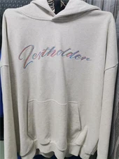 Худі з принтом з вишивкою